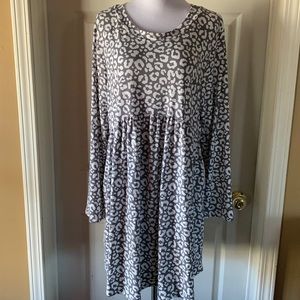 NWT Haptics grey leopard dress